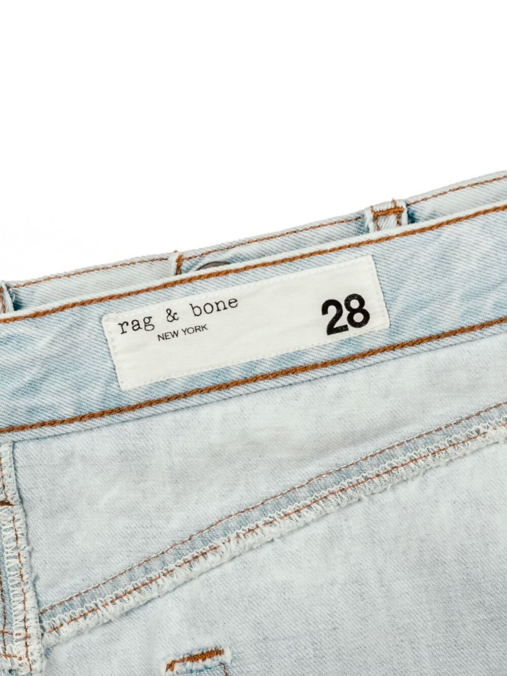 Rag & Bone High Rise Raw Hem Mini Skirt 28 Primrose WDD22S1B31K3 - Picture 8 of 12